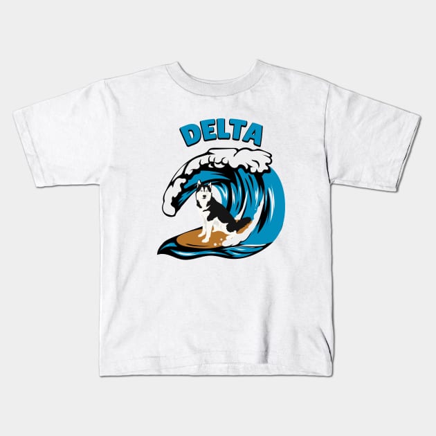 Delta Wave Kids T-Shirt by Camp Husky